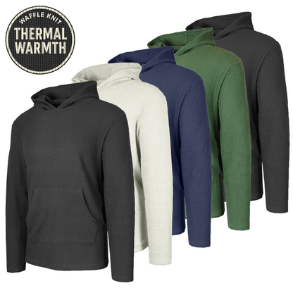 Men's Multi Waffle Knit Pullover Hoodie