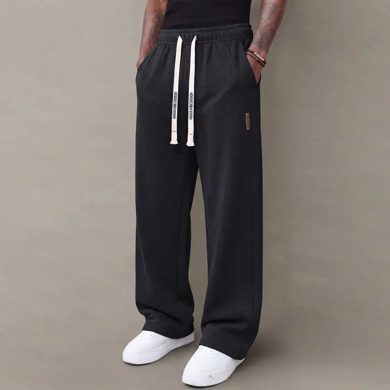 Men's casual pants —loose straight-leg