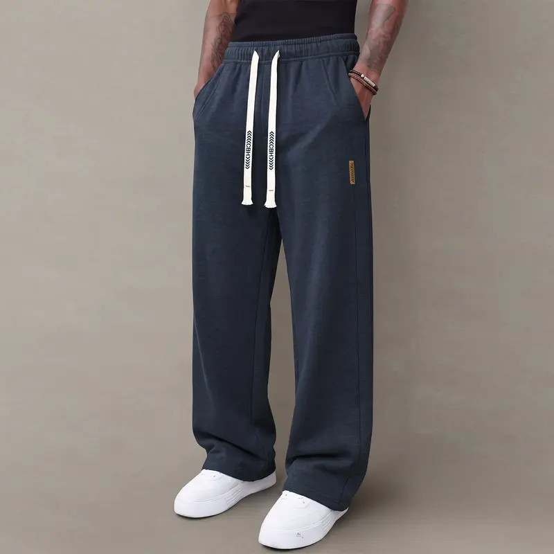 Men's casual pants —loose straight-leg