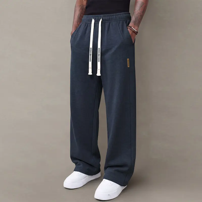 Men's casual pants —loose straight-leg