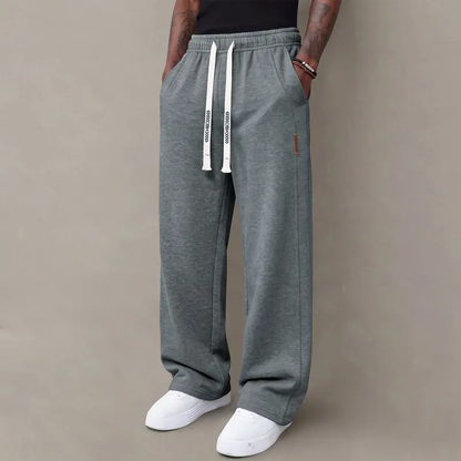 Men's casual pants —loose straight-leg